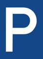 Parking place sign