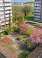 Luftaufnahme Wohnung markiert