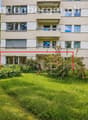 Blick auf die Wohnung vom Garten