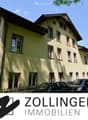 Aussenansicht mit Banner