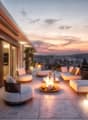 Attika - Terrasse by night