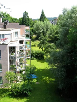 Grosse, helle, am Stadtrand gelegene Attika-Wohnung mit grosser Terrasse und Cheminée (3)