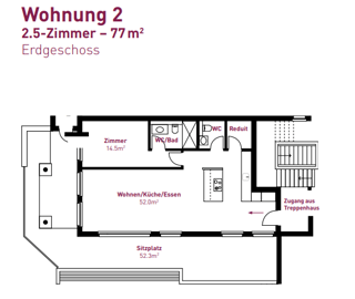 Exklusive 2½ Zimmer Wohnung in Speicher an Top Lage (2)