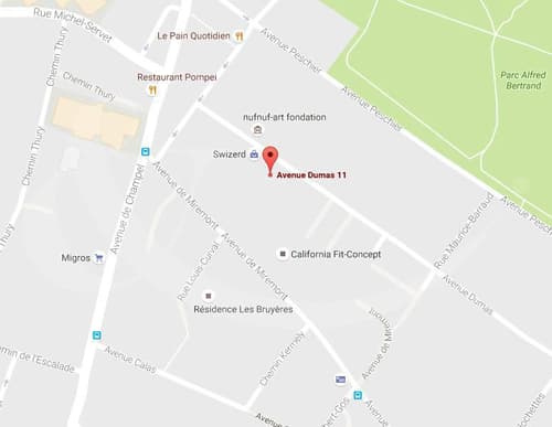 11 Av. Dumas, Champel - Places de parking en sous-sol