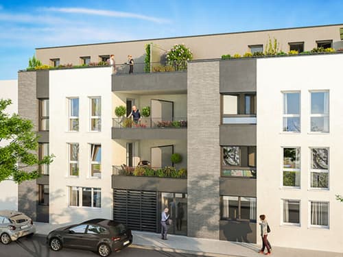 Dpt Marne (51), à vendre REIMS appartement T3 de 71,4 m² Terrasse et