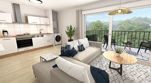 Dpt Eure (27), à vendre GAILLON appartement T2 situé au 43,54 m²