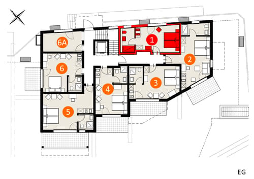Top Modernes Möbiliertes Studio im Apartment-Haus Gränichen