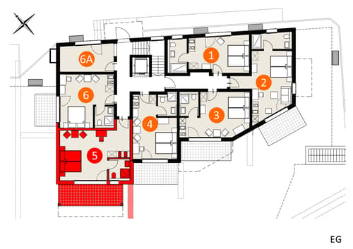 Top Modernes Möbiliertes Studio im Apartment-Haus Gränichen
