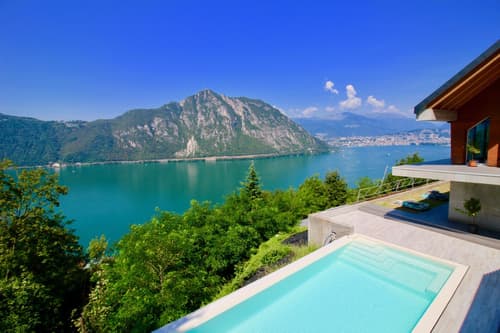 Moderna Villa di Lusso con Vista lago di Lugano a Campione d'Italia
