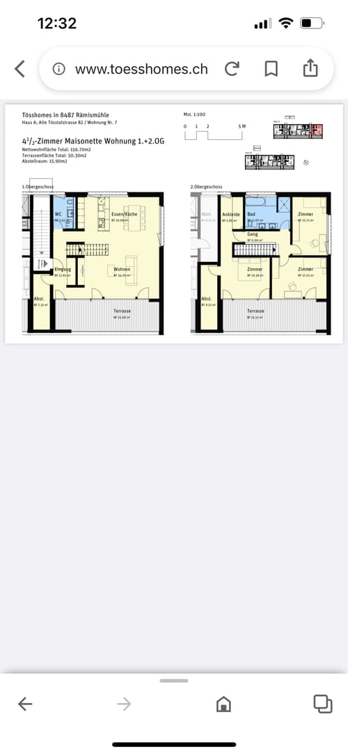 Duplex-/Maisonette-Wohnung in Rämismühle