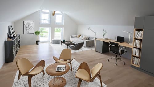 Grosszügige 4.5 Z-Dach-Wohnung in Thayngen (1)
