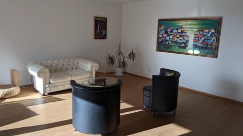 Schöne renovierte möbilierte Wohnung mit Seesicht in steuergünstigem Feusisberg