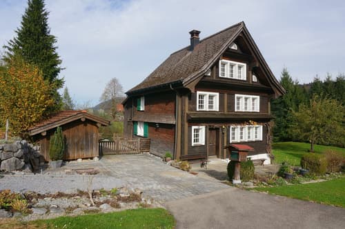 5.5-Zimmer-Toggenburgerhaus mit Schopf/Stall und Wiesland