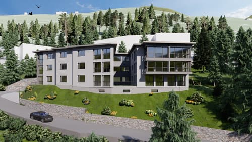Erstwohnung: 2 Zimmerwohnung in Davos Platz mit einem traumhaften Ausblick auf die Davoser Berge
