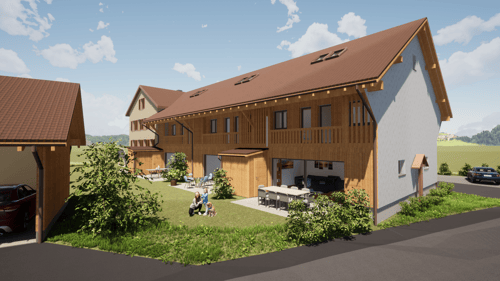 Drei neue Wohnhäuser in der Nähe von Sirnach