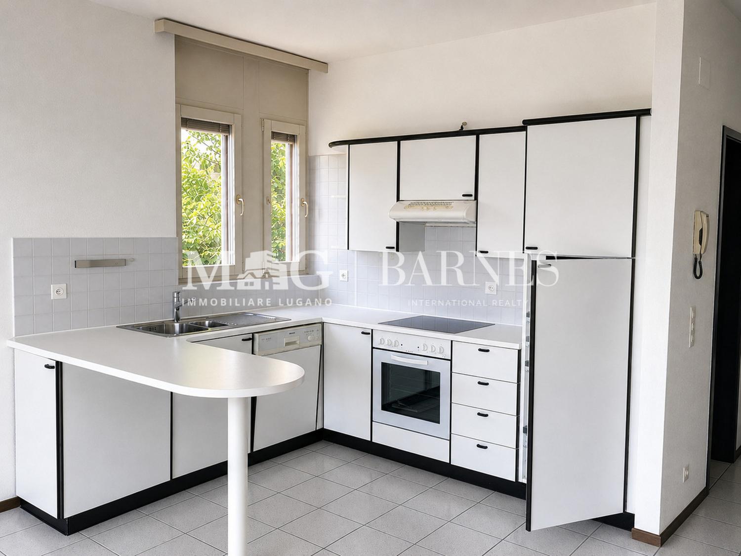 Lugano: Appartamento 2.5 locali centrale con balcone e box auto