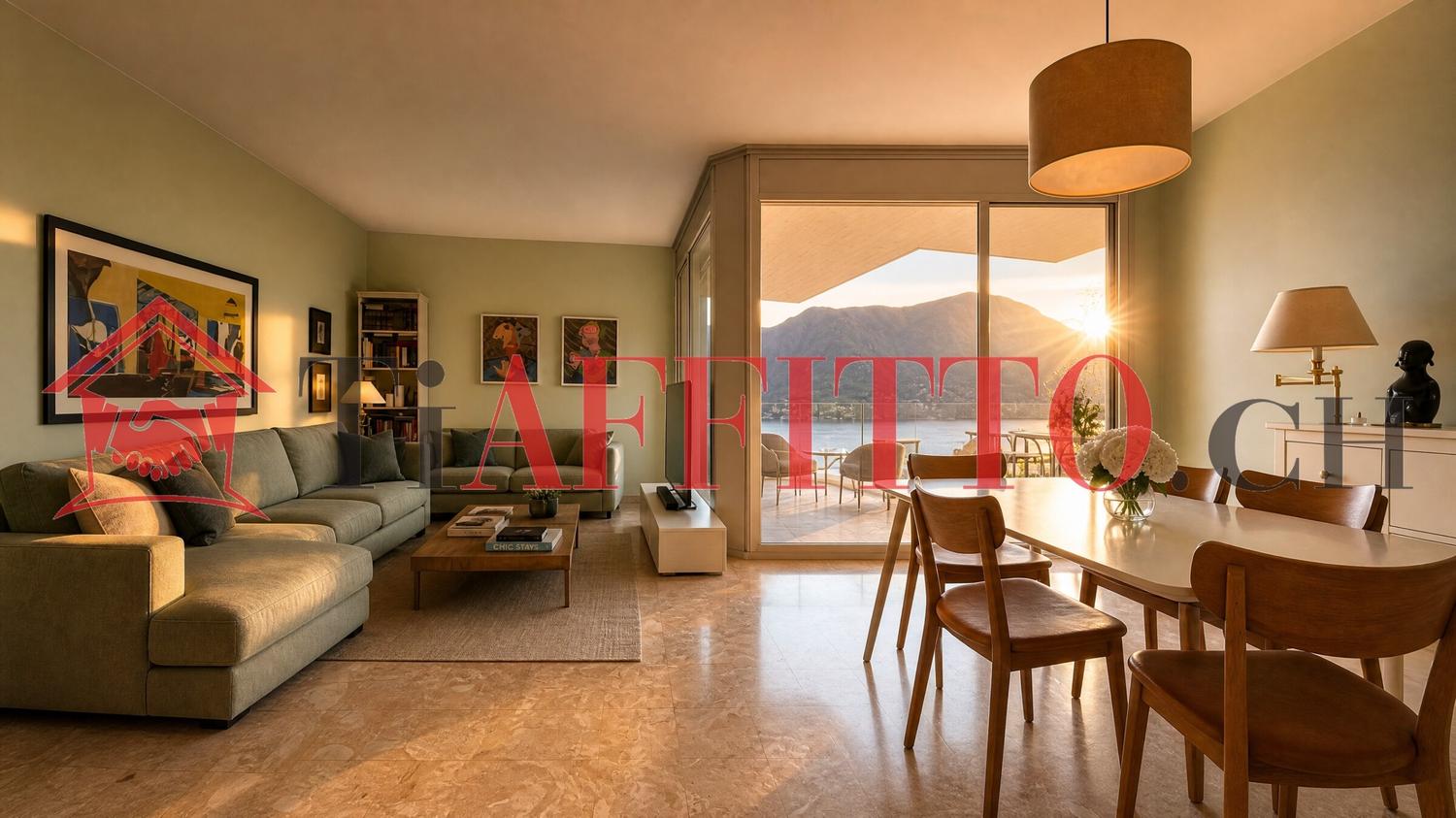 LUMINOSO APPARTAMENTO A LUGANO CON VISTA LAGO