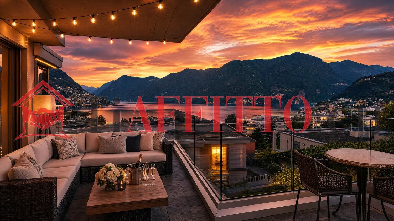 LUMINOSO APPARTAMENTO A LUGANO CON VISTA LAGO