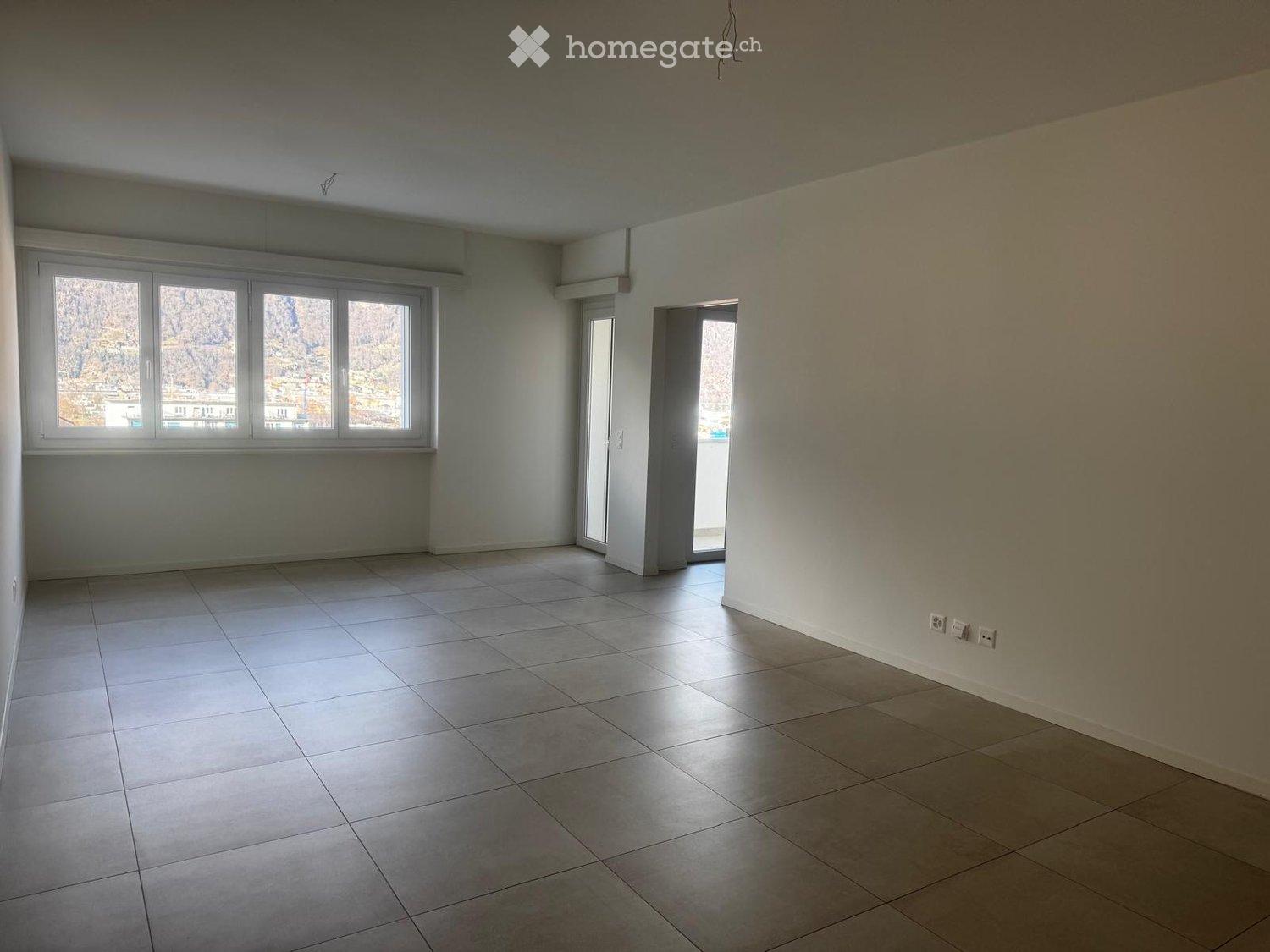 Moderno appartamento 4.5 locali a due passi dalla stazione di Bellinzona con vista sui castelli