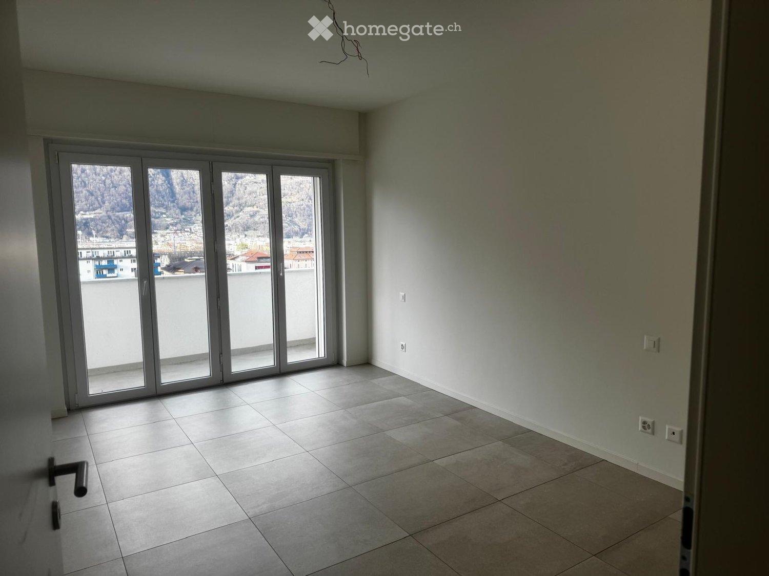 Moderno appartamento 4.5 locali a due passi dalla stazione di Bellinzona con vista sui castelli