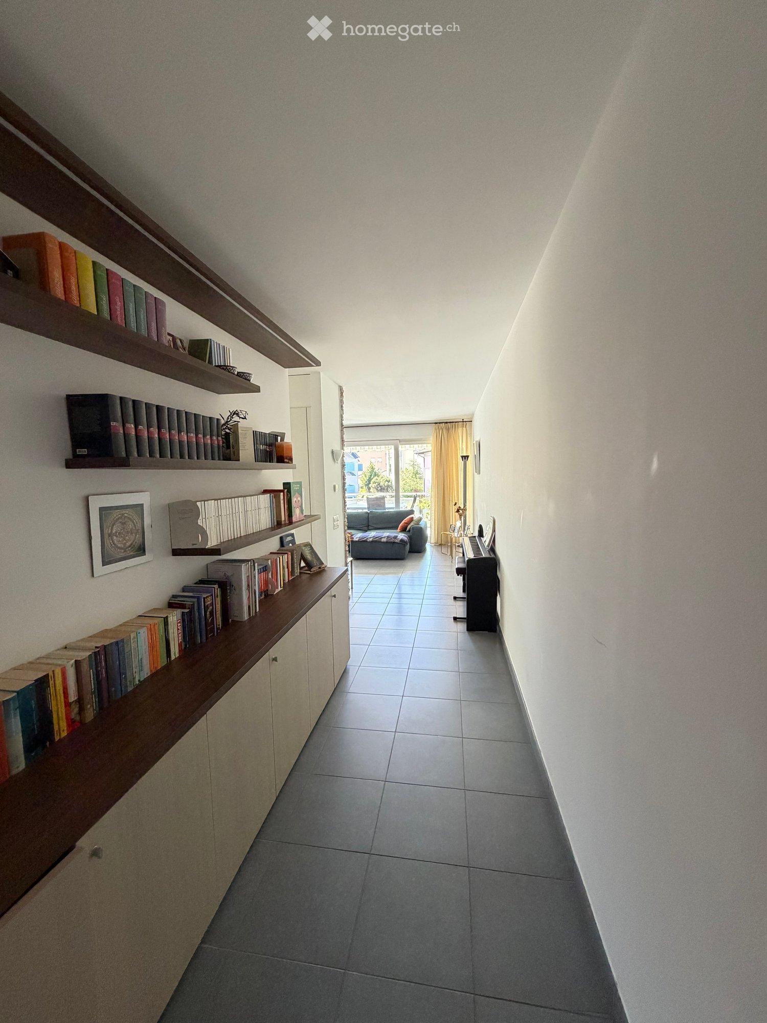 Pregassona: luminoso e spazioso 3.5 locali (125m²) con doppi servizi, ampia terrazza vivibile