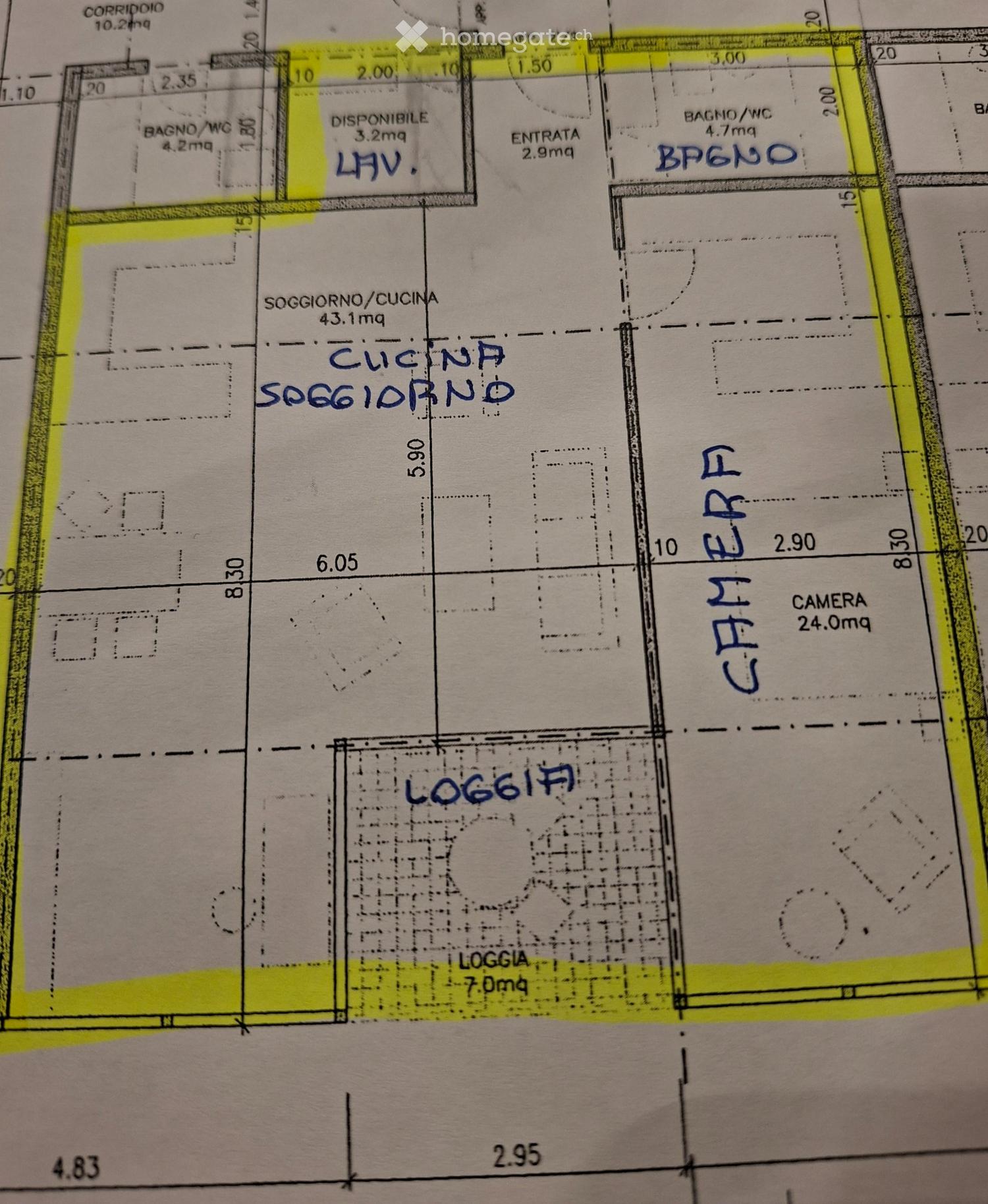 Affittasi bell’appartamento 2.5 locali immerso nel verde