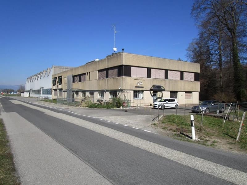 Halle industrielle avec bureaux administratifs et terrain constructible (1)