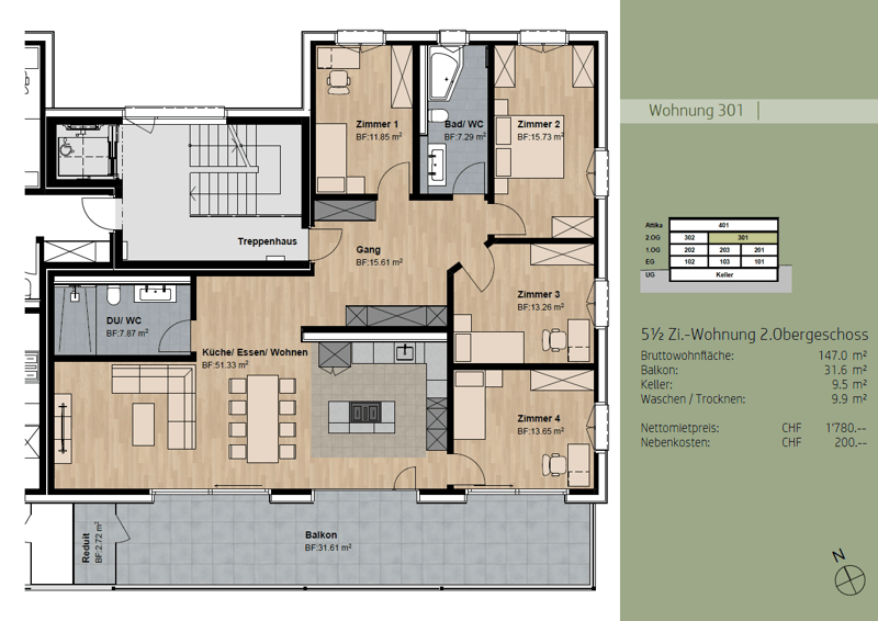 5.5-Zimmer-Neubauwohnung in Flühli LU (3)