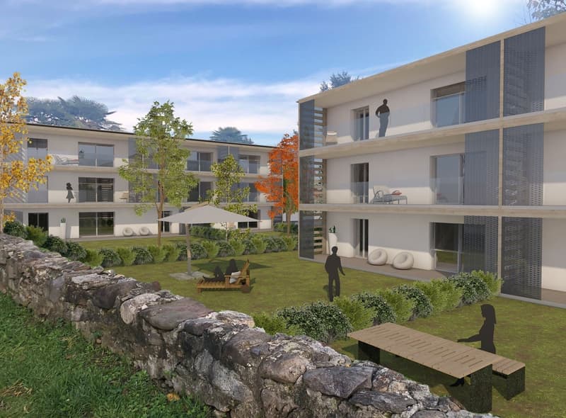 Nuovo appartamento 1.5 locali in bella Residenza a Caslano (2)