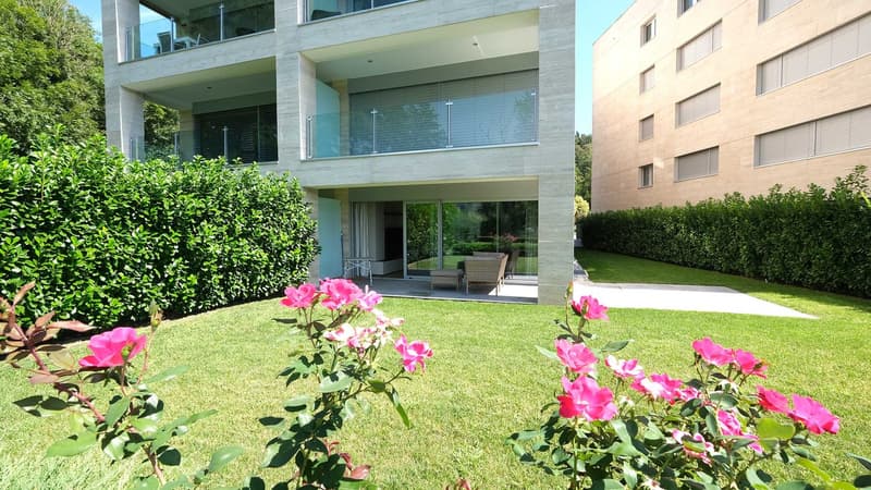 Muzzano - Appartamento 3,5 locali a lago con ampio giardino (2)