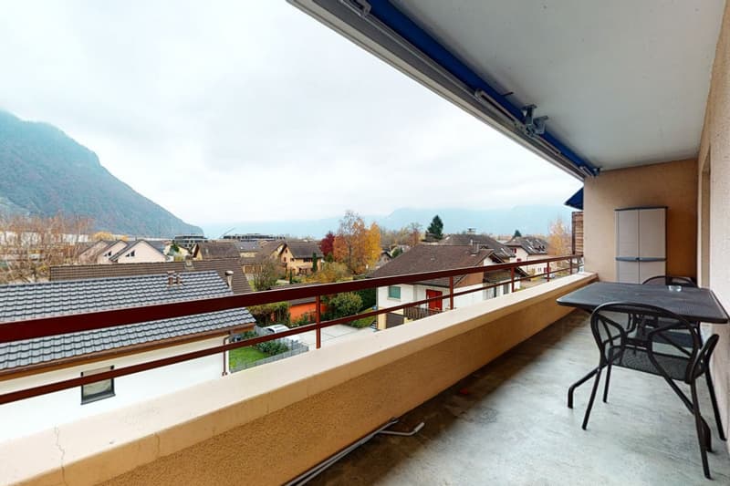 Bel appartement de 3,5 pces avec vue sur les montagnes à Villeneuve (2)