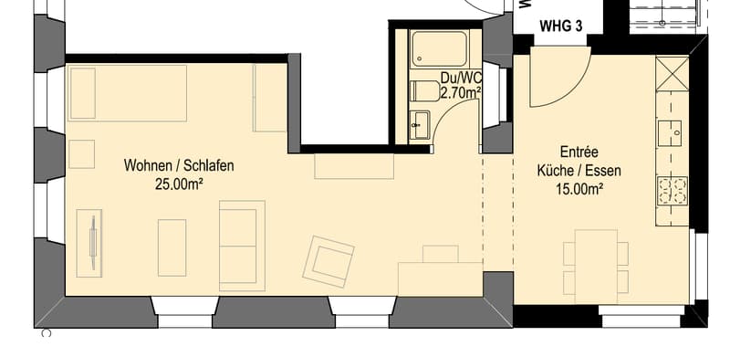 Wohnung 42qm