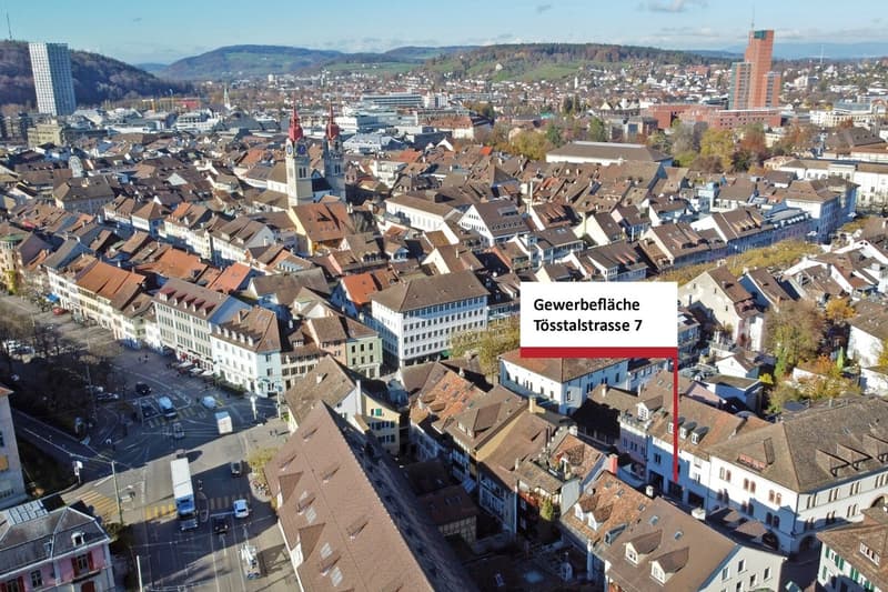 Luftaufnahme Winterthur-Altstadt