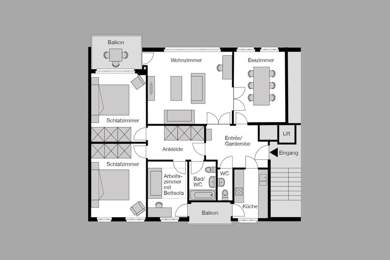 Spezialpreis 5-Zimmerapartment / Special price three bed room apartment (7)