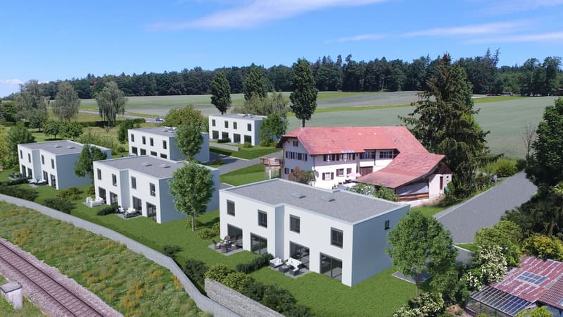 A vendre magnifique villa jumelée de 4,5 pces sur la commune de Belfaux (1)