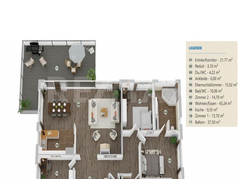 Neuwertige 3.5 Zimmer-Wohnung mit Seesicht (12)