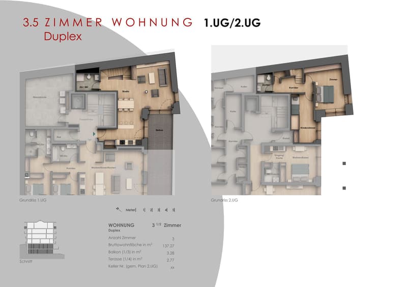 3.5 Zimmerwohnung Duplex im Zentrum von Saas-Fee. Erstwohnung = Wohn-und Steuersitz in Saas-Fee. (1)