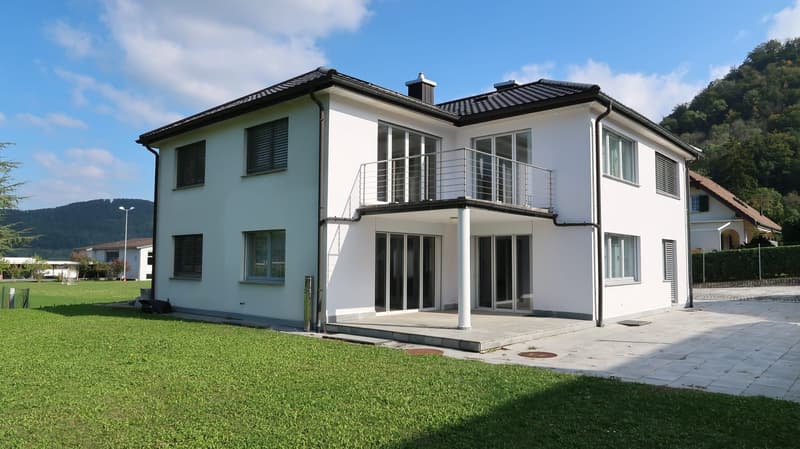 Einfamilienhaus in Rekingen AG, freistehend mit Gartenanlage + Doppelgarage (1)