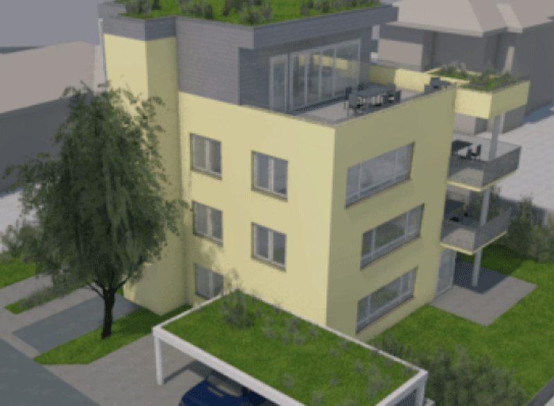 Bauprojekt (bewilligt) Mehrfamilienhaus in Widen (1)