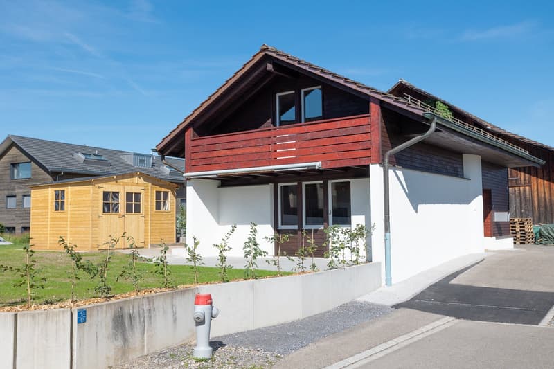 Charmantes Einfamilienhaus mit idyllischem Garten und Bergblick in Seegräben-Dorf (1)