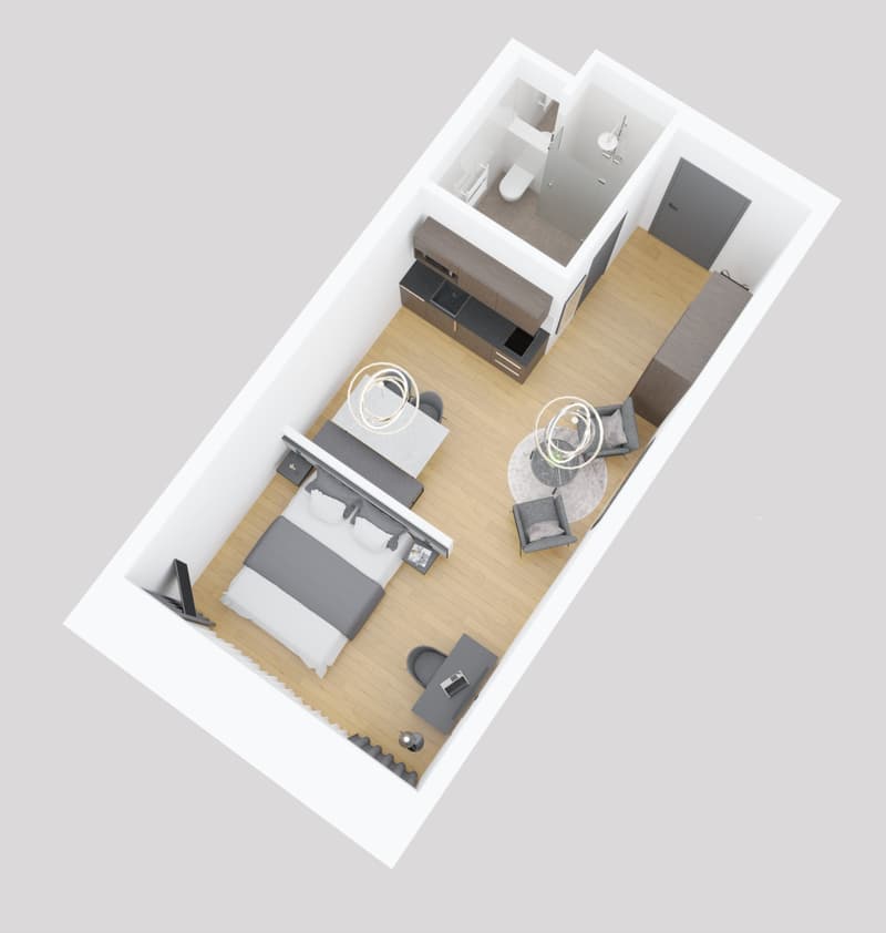 46m2 - vollmöbliertes Serviced Apartment - COMFORT (1)