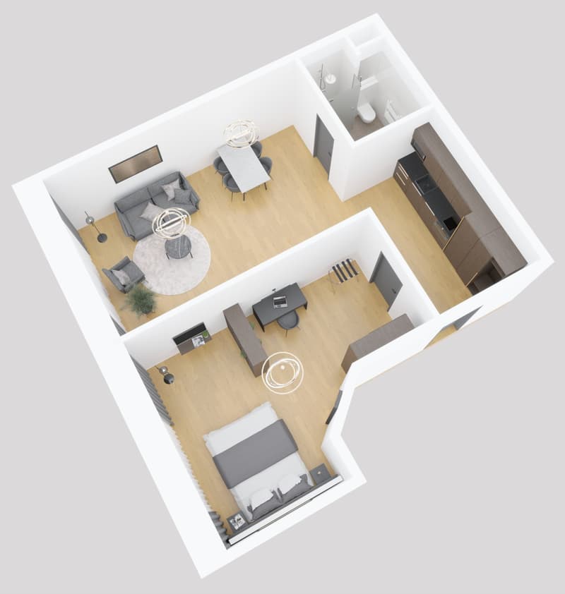 64m2 - vollmöbliertes Serviced Apartment - RESIDENCE (1)