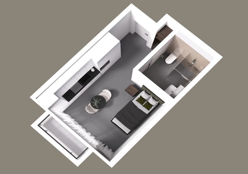 9m2 - vollmöbliertes Apartment - BASIC (2)