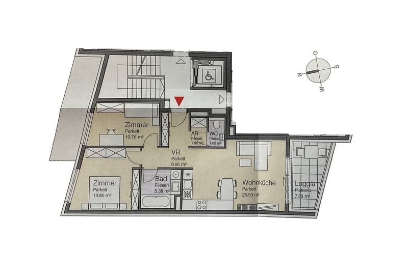 Zweitbezug! Moderne 3-Zimmer-Wohnung in Parknähe inkl. Garagenplatz! (24)