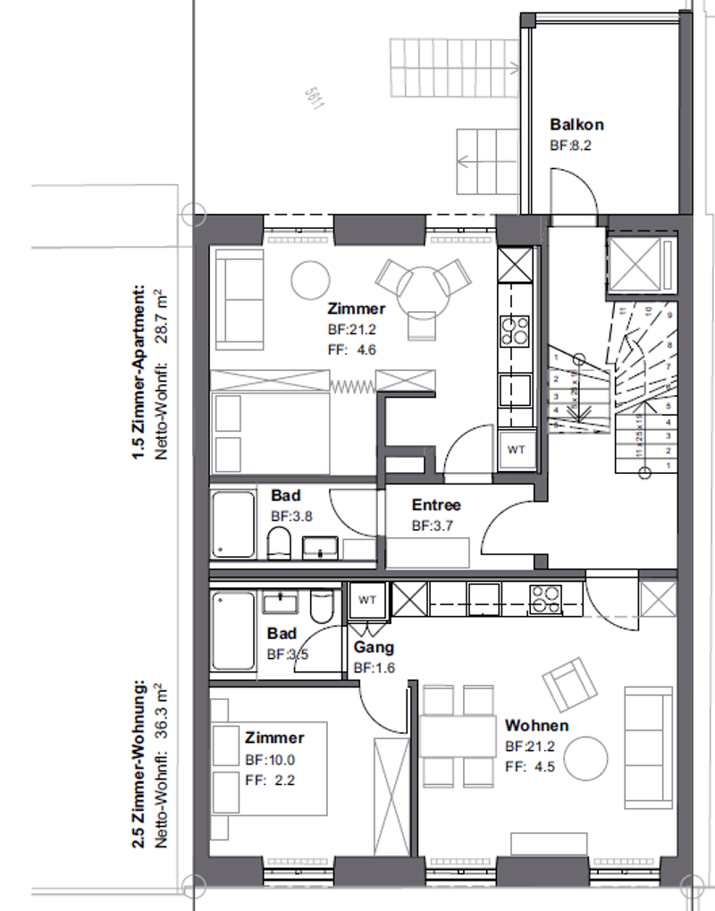 Erstbezug! 2.5 Zimmer-Wohnungen im beliebten "Gundeli"-Quartier (12)