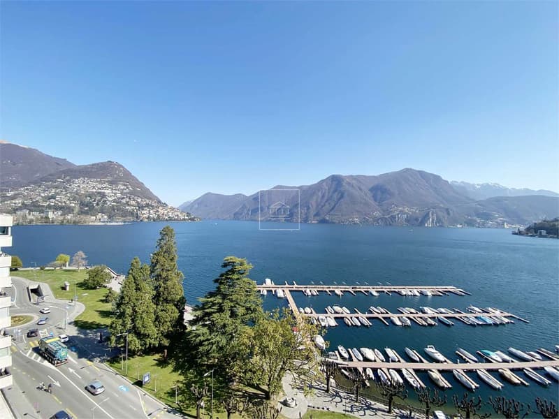Attico signorile con vista sul golfo di Lugano (1)