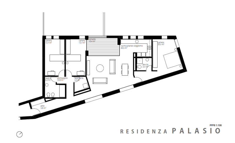 Splendido appartamento con giardino pensile di 50 mq (1)