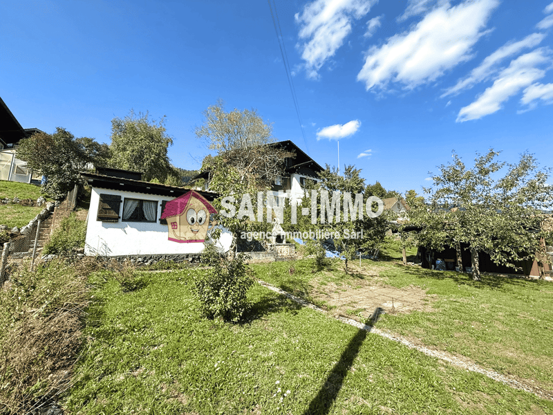 Chalet de deux appartements (3 & 6.5 pièces) avec jardin arboré de 840 m2, terrasse et garages (3)