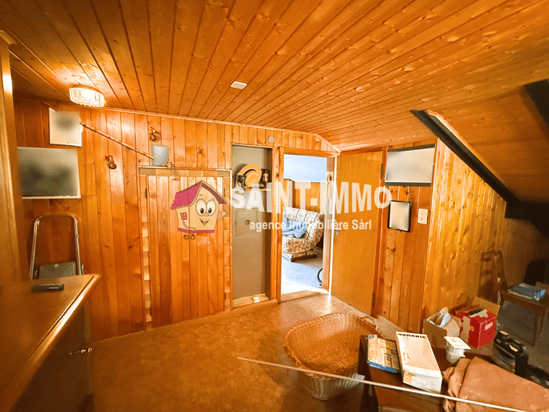 Chalet de deux appartements (3 & 6.5 pièces) avec jardin arboré de 840 m2, terrasse et garages (18)
