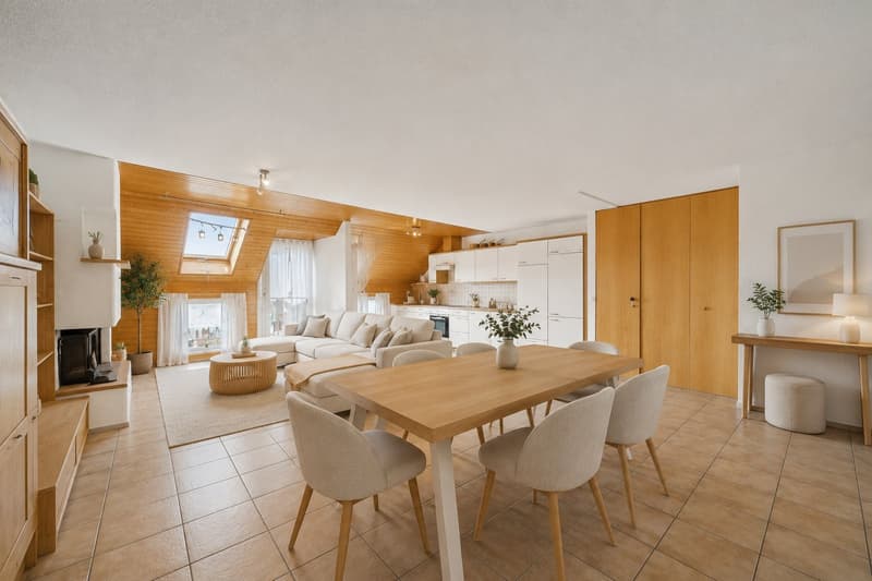 Charmant appartement en attique de 6.5 pièces à Bière (1)